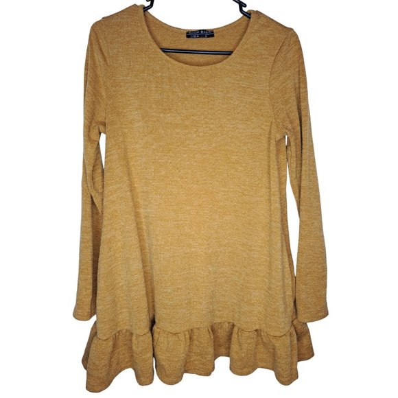 Shop Basic Medium Mustard Long Sleeve Pullover Sweater - Picture 1 of 3